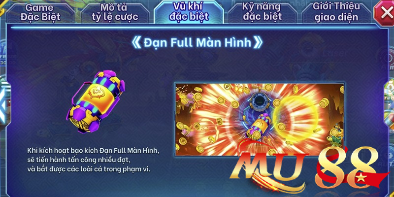 Kho vũ khí phong phú