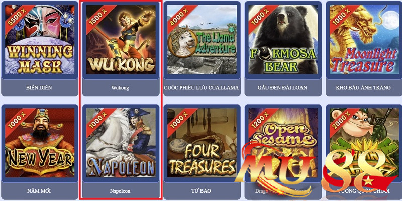 Sảnh JDB Slot Mu88 - Game nổ hũ JDB dễ chơi, đa dạng 2 Napoleon