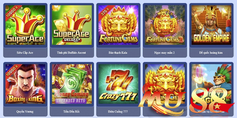 Sảnh JILI Slot tại Mu88 - Game nổ hũ 3D, Jackpot hấp dẫn 2 Nhiều game phù hợp với người mới