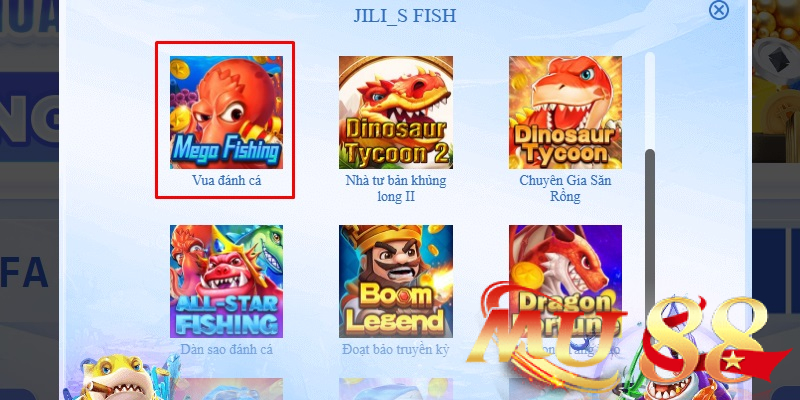 Sảnh JILI Bắn Cá Mu88 - Sảnh game bắn cá 3D hấp dẫn 2026 2 Vua Đánh Cá